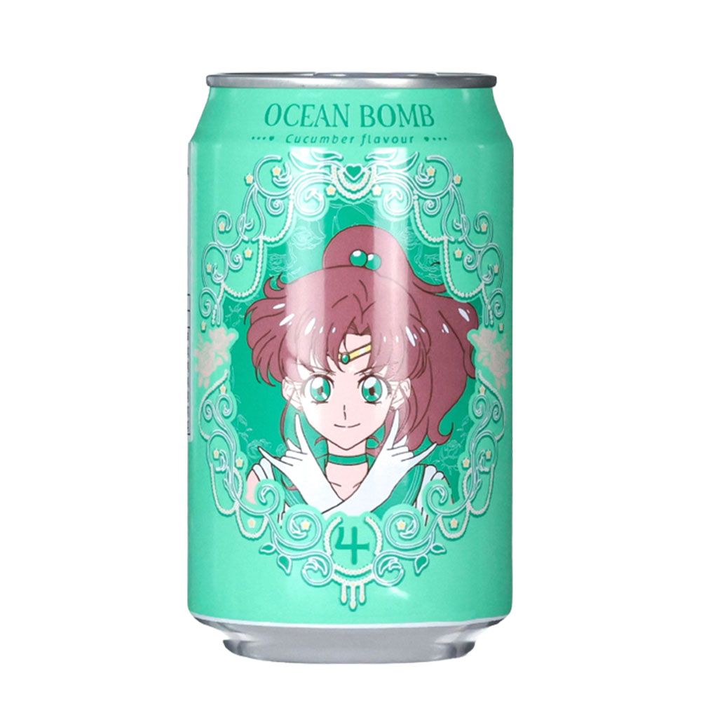 OCEAN BOMB SAILOR MOON SPARKLING WATER - JUPITER - CUCUMBER 330ml