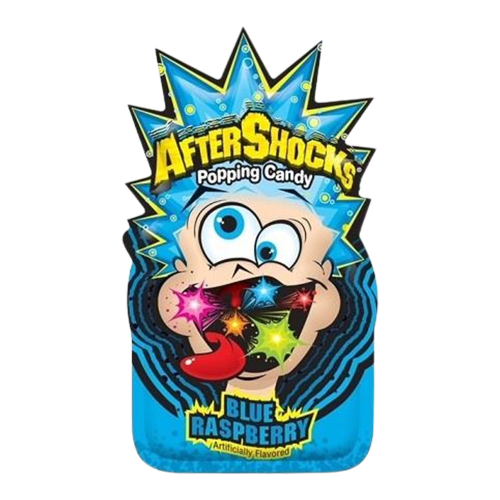 AFTERSHOCKS POPPING CANDY - BLUE RASPBERRY 0.33oz