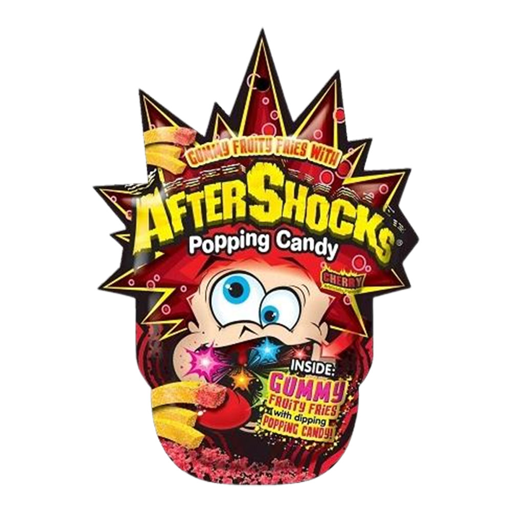 AFTERSHOCKS GUMMY FRIES - CHERRY 1.48oz