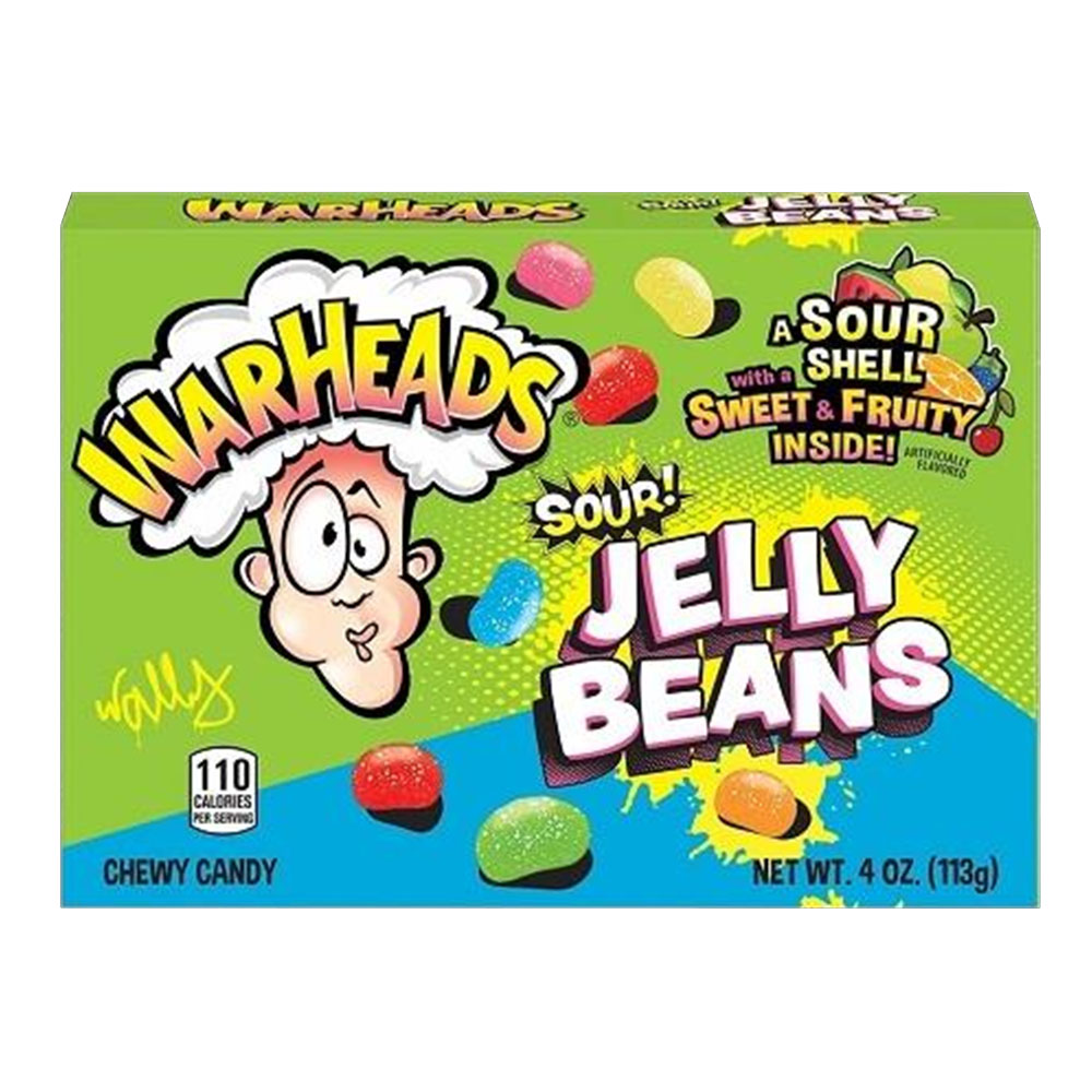 WARHEADS - SOUR JELLY BEANS 4oz