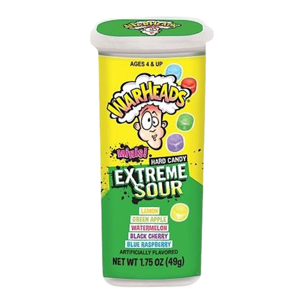 WARHEADS - EXTREME SOUR MINIS HARD CANDY 1.75oz