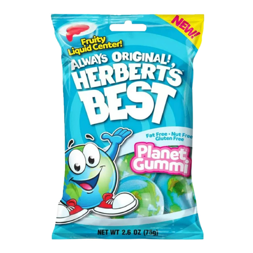 ALWAYS ORIGINAL! HERBERT'S BEST PLANET GUMMI CANDY 2.6oz