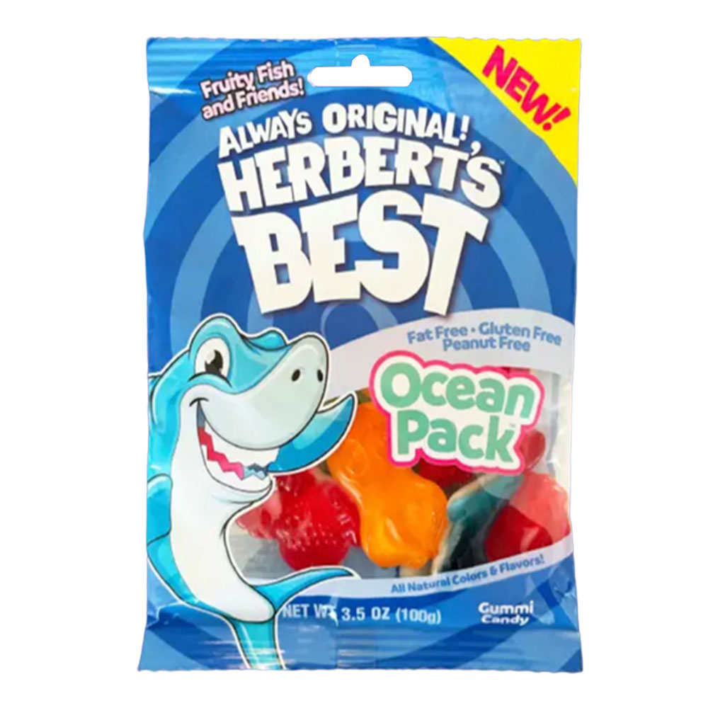 ALWAYS ORIGINAL! HERBERT'S BEST OCEAN PACK GUMMI CANDY 3.5oz