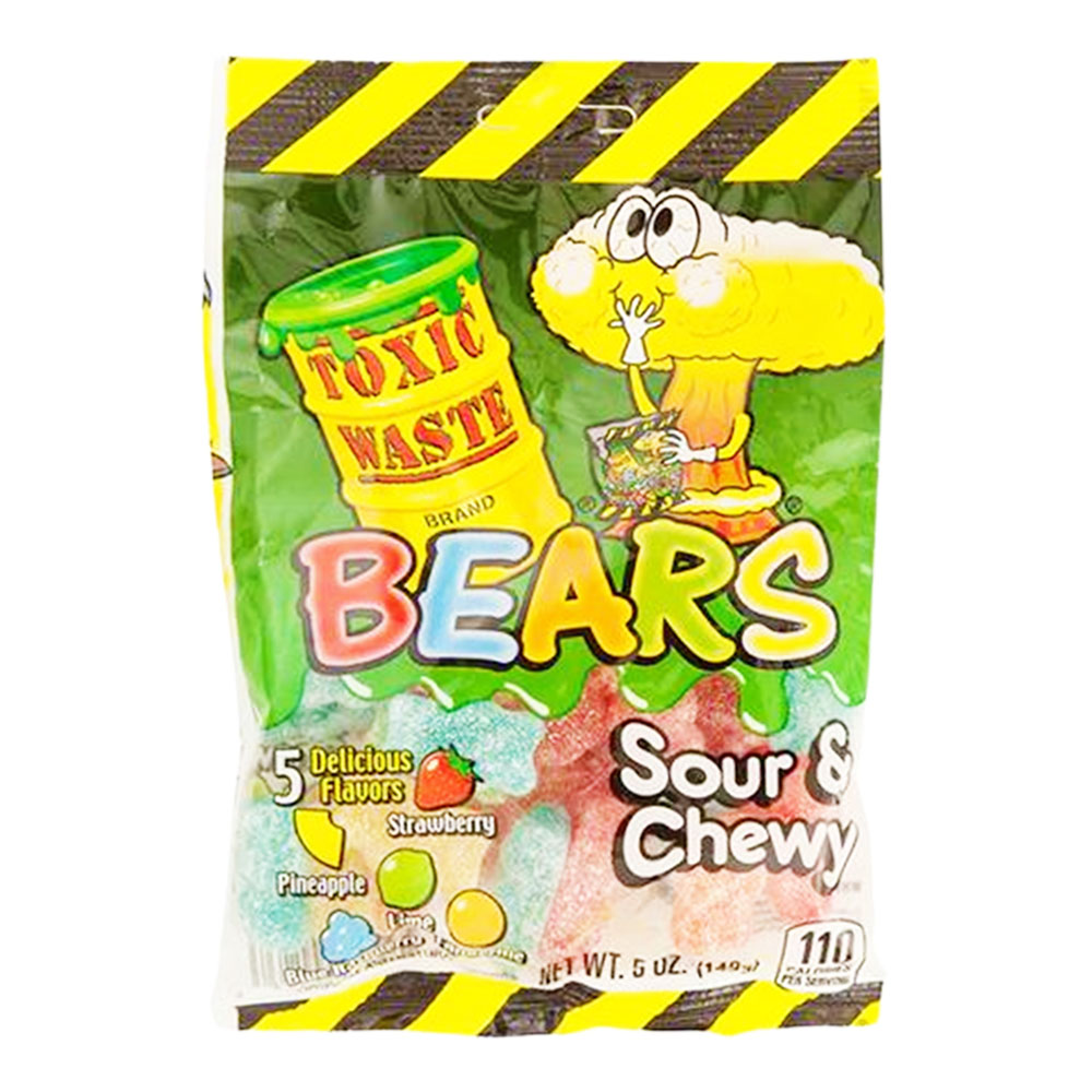 TOXIC WASTE - SOUR BEARS PEG BAG 5oz