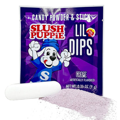 SLUSH PUPPIE LIL DIPS CANDY POWDER & STICK 0.31oz - Assorted Flavor