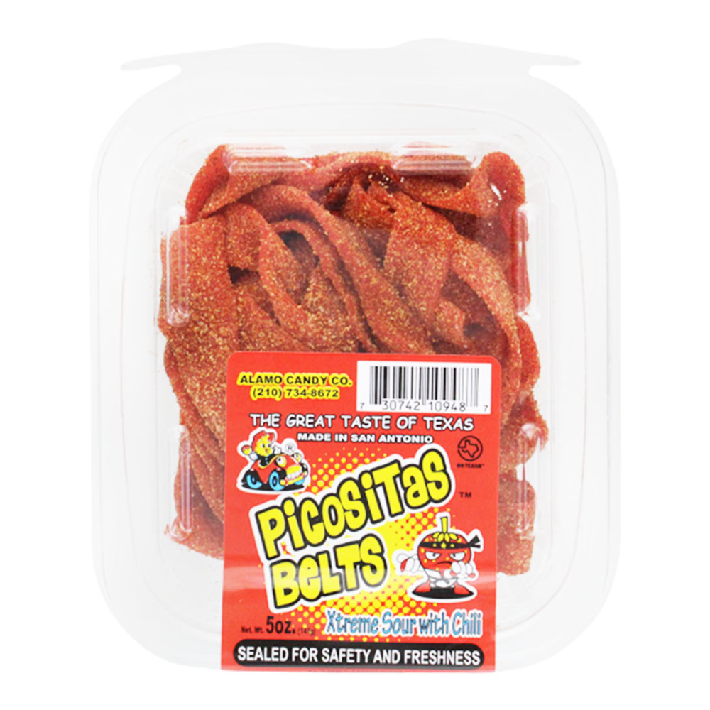 ALAMO CANDY PICOSITAS BELTS TUB 5oz