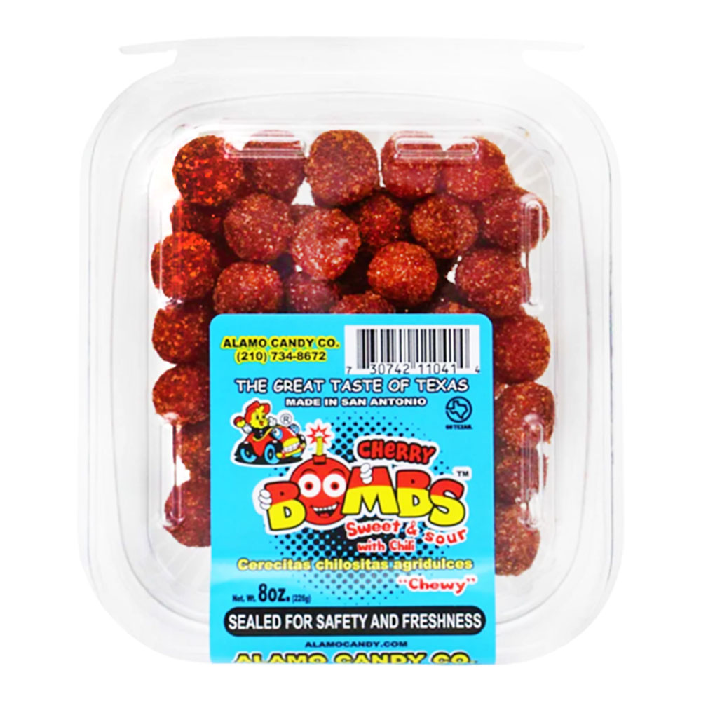 ALAMO CANDY CHERRY BOMBS TUB 8oz