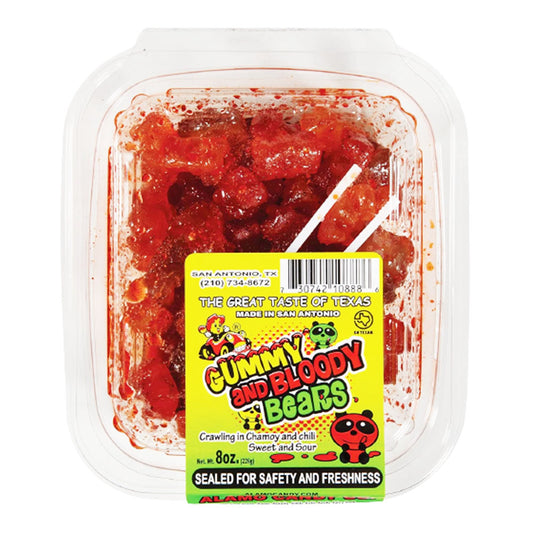 ALAMO CANDY GUMMY & BLOODY BEARS TUB 8oz