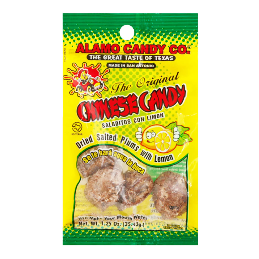 ALAMO CANDY CHINESE CANDY W/ LEMON PEG BAG 1.25oz