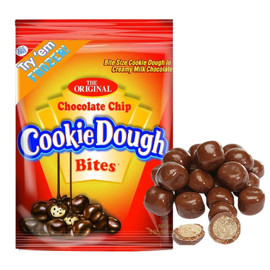 COOKIE DOUGH BITES PEG BAG - CHOCOLATE CHIP 5OZ