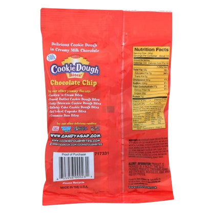 COOKIE DOUGH BITES PEG BAG - CHOCOLATE CHIP 5OZ