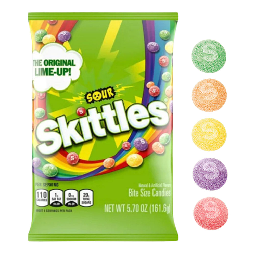 SKITTLES SOUR PEG BAG 5.7oz