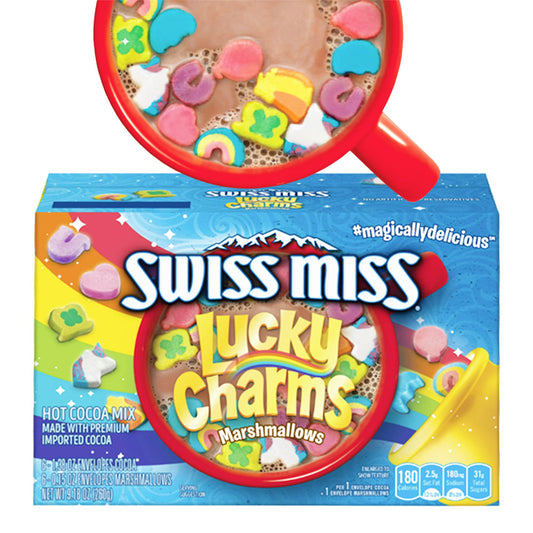 SWISS MISS HOT COCOA - LUCKY CHARMS MARSHMALLOW 9.1oz