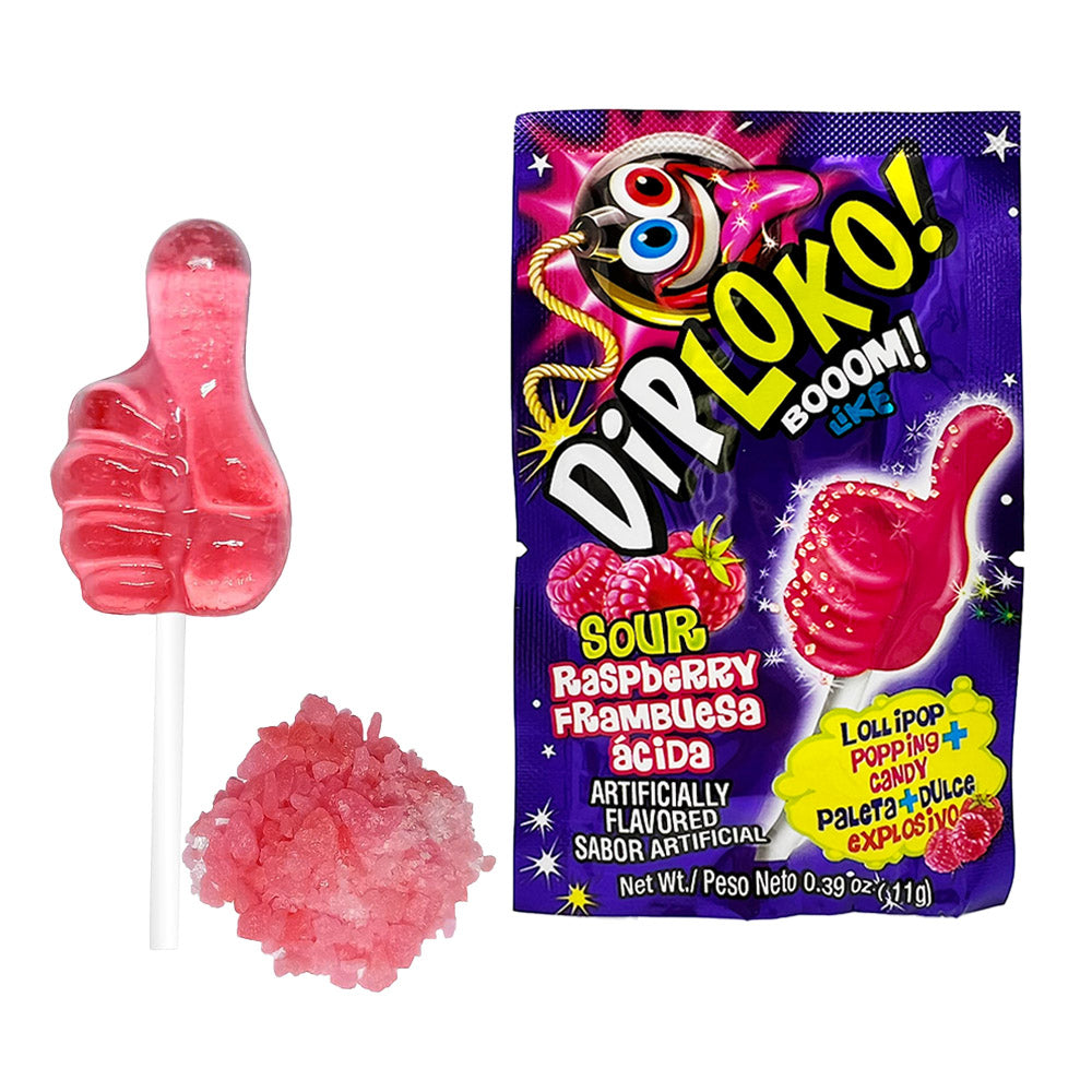 DIP LOKO BOOOM! LOLLIPOP POPPING CANDY 0.39oz