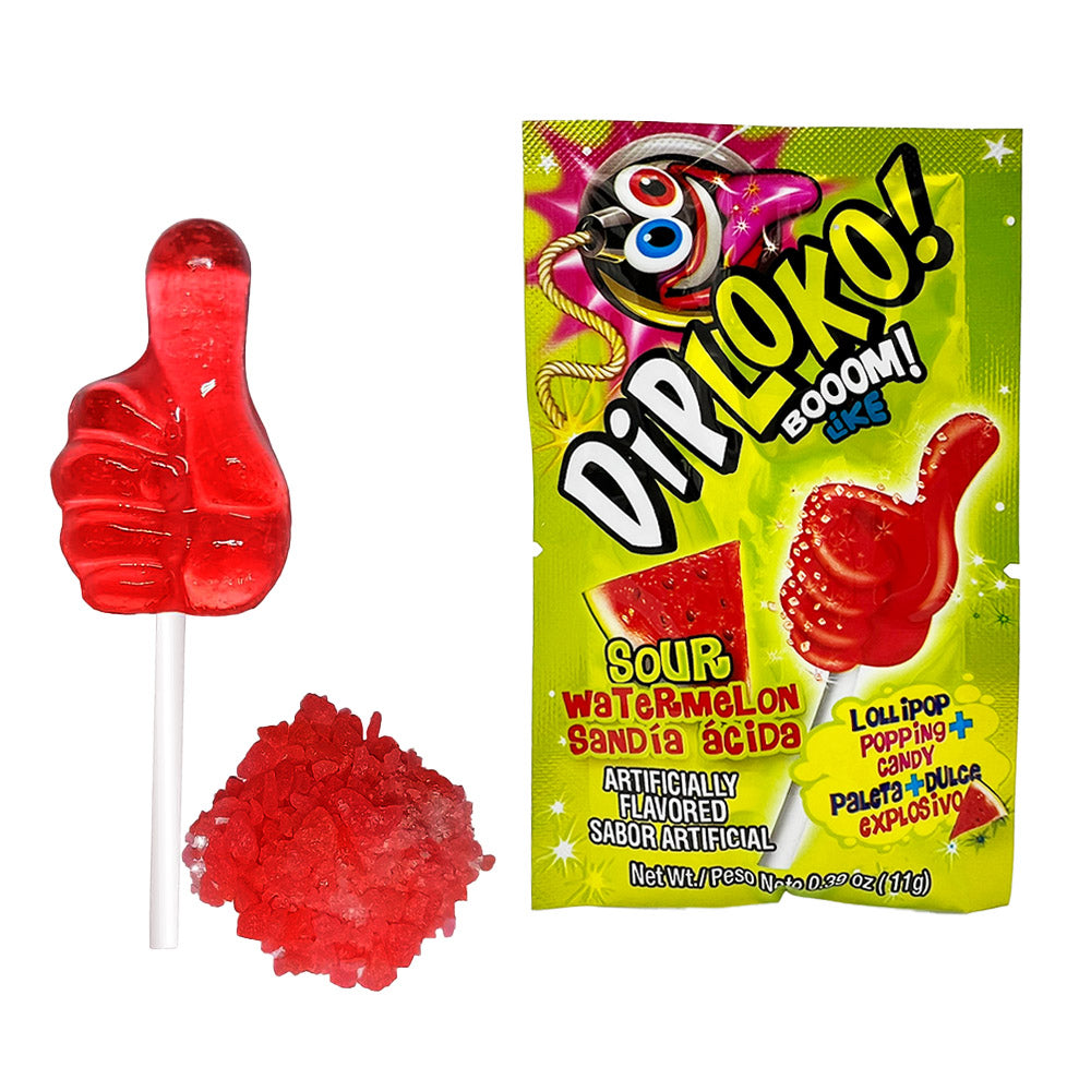 DIP LOKO BOOOM! LOLLIPOP POPPING CANDY 0.39oz