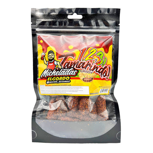 MICHELADAS EL GORDO - 1,2,3! Tamarindo Candy 6oz