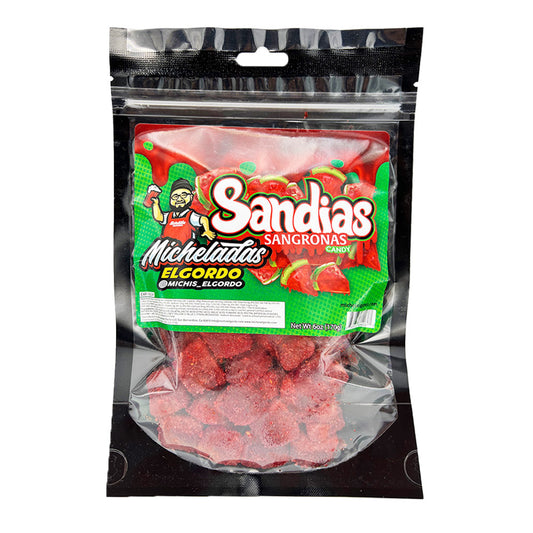 MICHELADAS EL GORDO - SANDIAS SANGRONAS CANDY 6oz