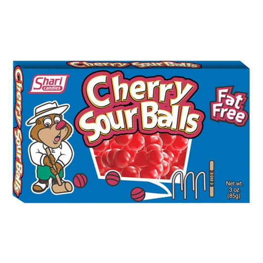 SHARI CANDIES - CHERRY SOUR BALLS 3OZ