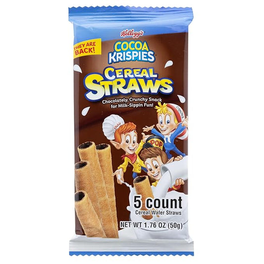 KELLOGG'S COCOA KRISPIES - CEREAL STRAWS 5ct/1.76oz