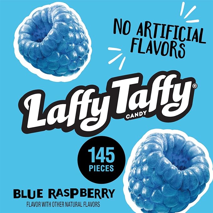 Laffy Taffy Candy Individually Wrapped Candy 3lb Tub (145 Pieces)