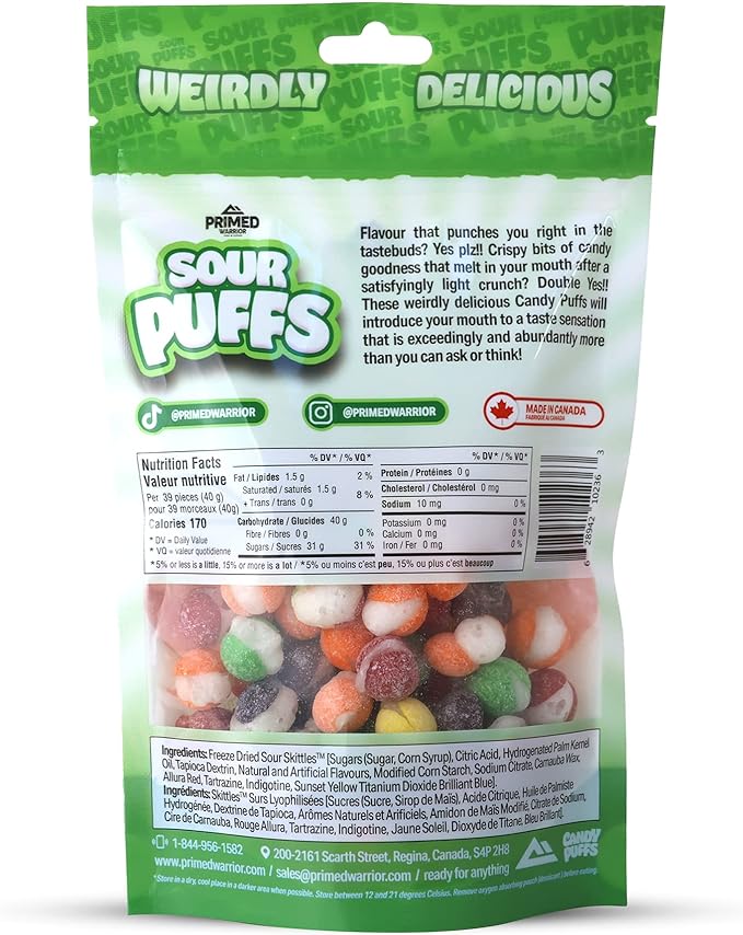 PRIMED FREEZE DRIED - SOUR PUFFS 3.5oz