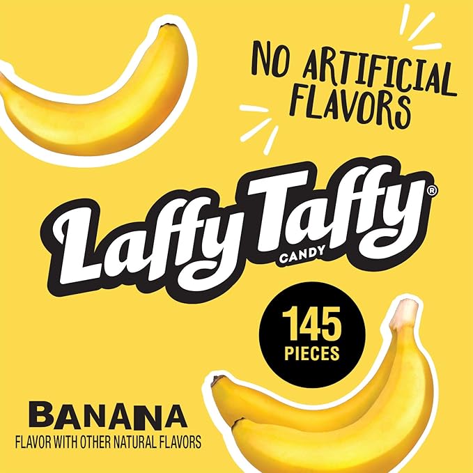 Laffy Taffy Candy Individually Wrapped Candy 3lb Tub (145 Pieces)