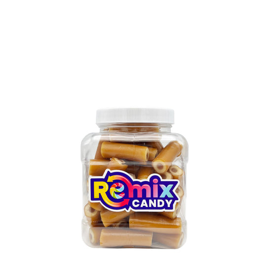 REMIX CANDY - BUBS CARAMEL LOGS SWEDISH CANDY 12OZ