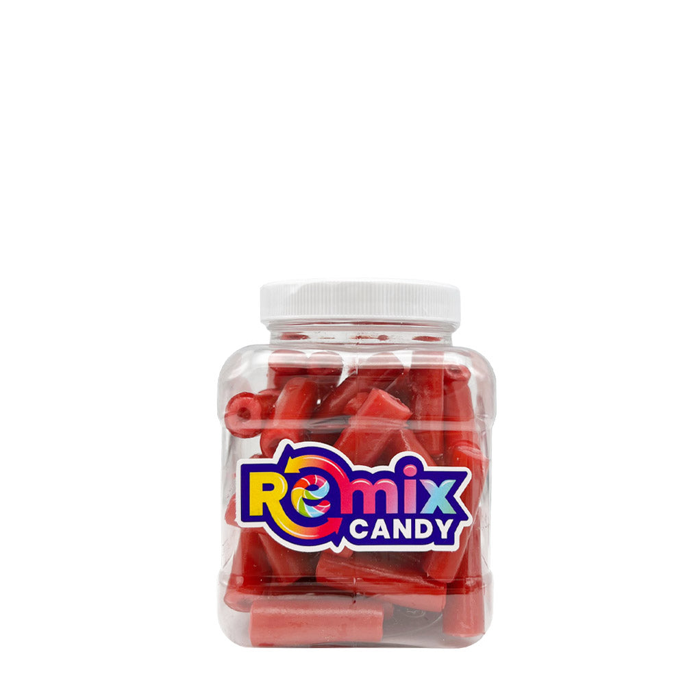 REMIX CANDY - BUBS GUMMY CANDY RASPBERRY LOGS SWEDISH CANDY 12OZ