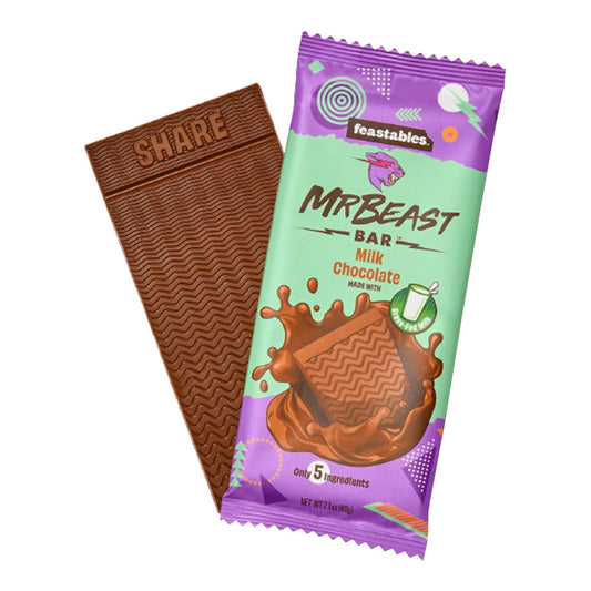 FEASTABLE MRBEAST BAR - MILK CHOCOLATE 2.1oz