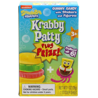 Krabby Patties Gummy Plus Prize Candy 1oz