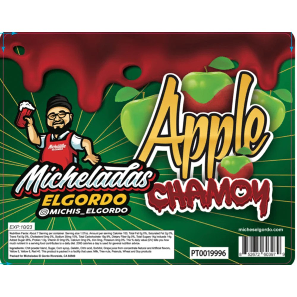 MICHELADAS EL GORDO - APPLE CHAMOY 8oz