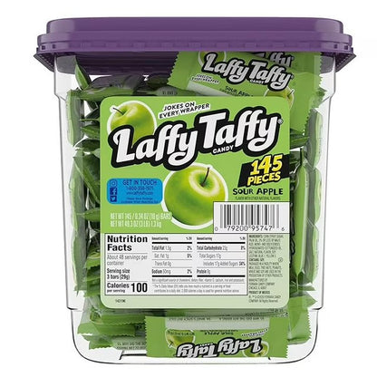 Laffy Taffy Candy Individually Wrapped Candy 3lb Tub (145 Pieces)