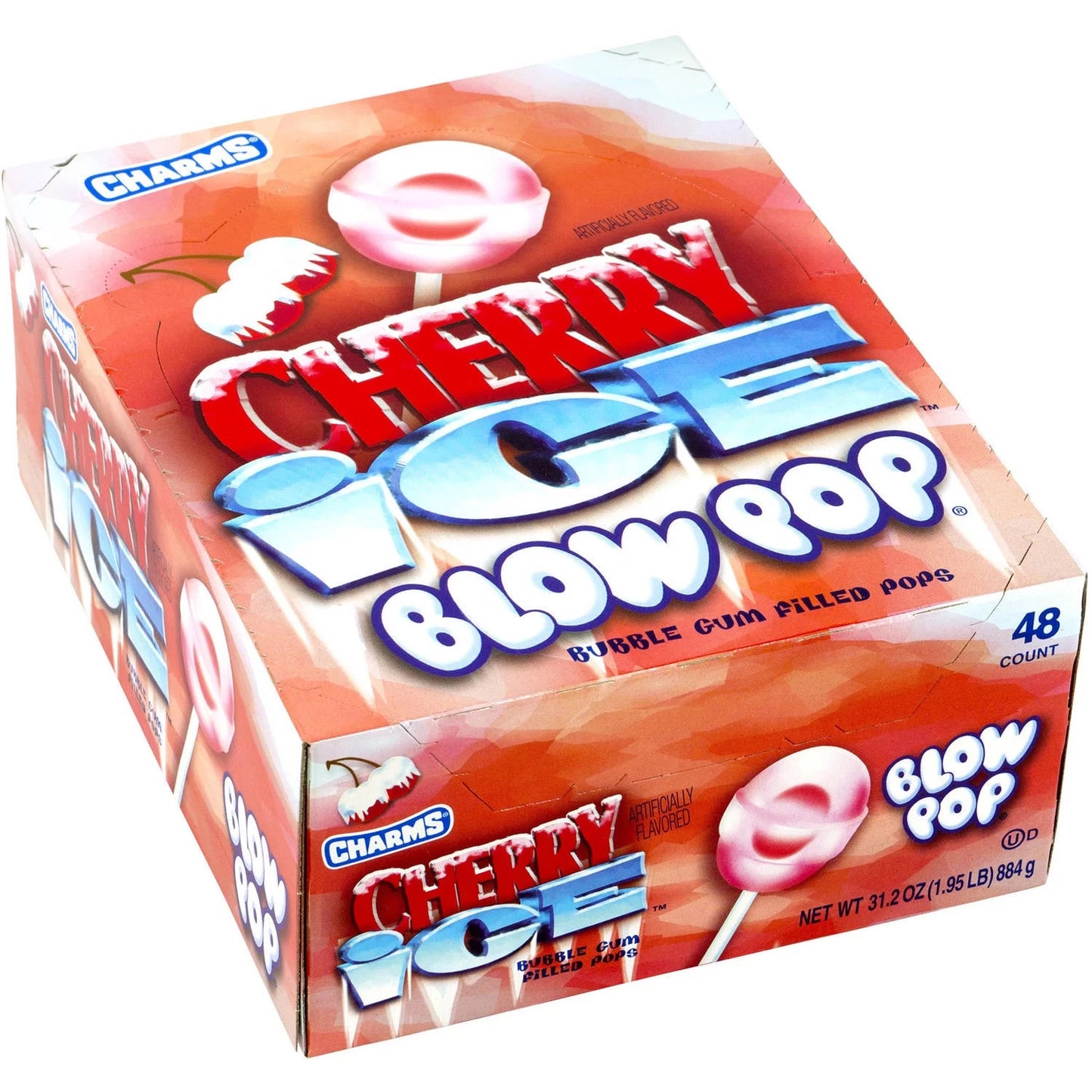 Charms Blow Pops - Cherry Ice 48pk/0.65oz