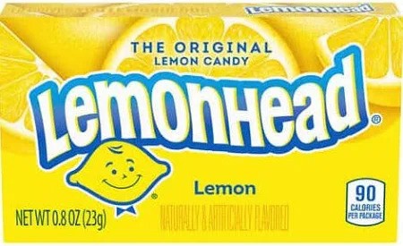 Lemonhead Original Candy - Lemon Flavored Snack 24Pk/0.8oz