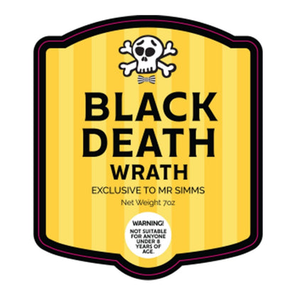 Mr.Simms Black Death Wrath Sour Hard Candy! Warning! Extremely Sour!